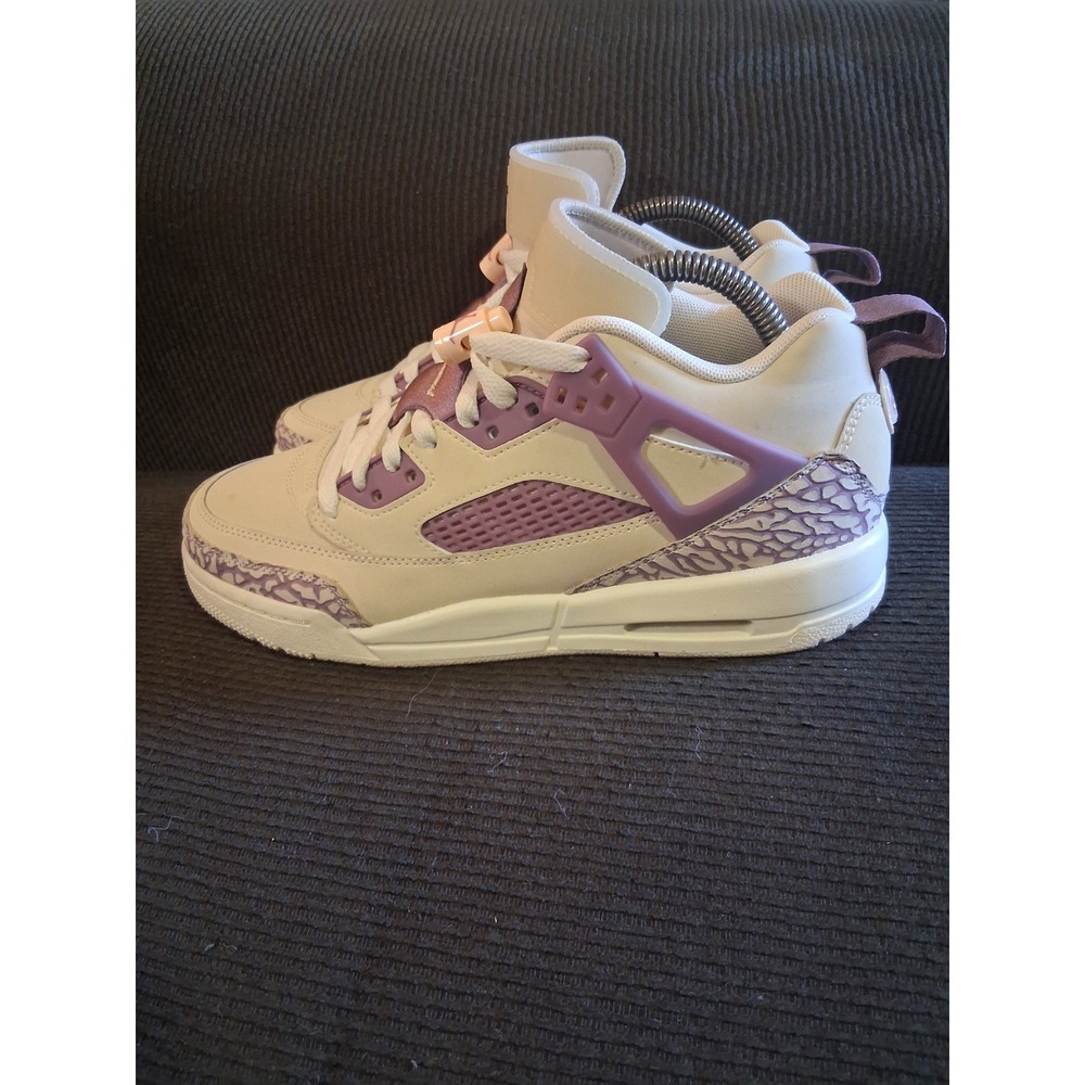 Jordan Spizike Low Coconut Milk Purple Elephant Print FQ3950-200 Womens 8.5 7Y